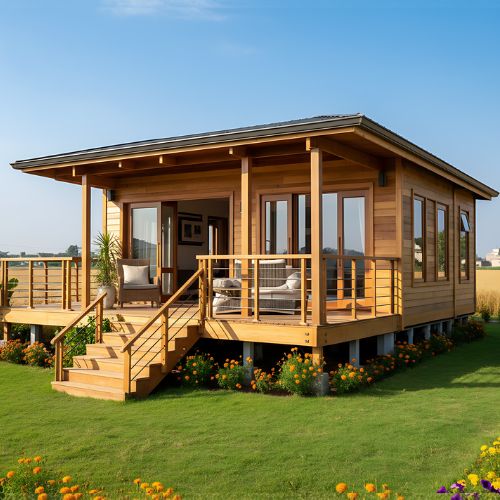 Wooden Cottage Construction in haryana